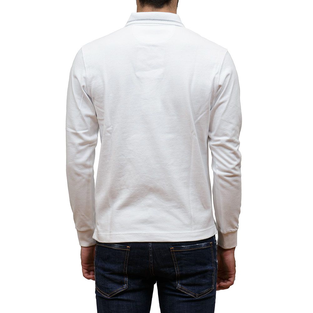 Polo La Martina long manches blanc