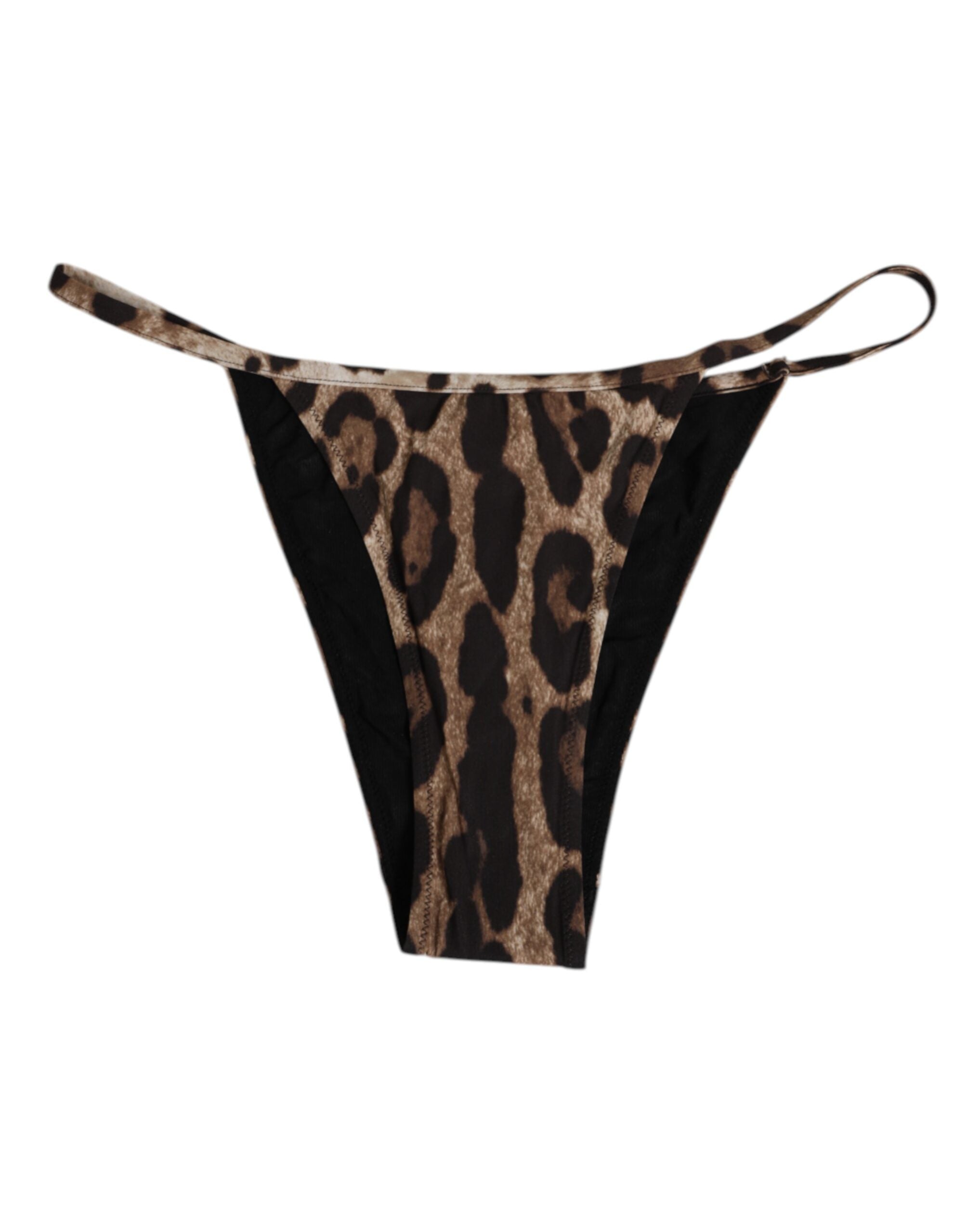Tanga Dolce & Gabbana imprimé léopard brun