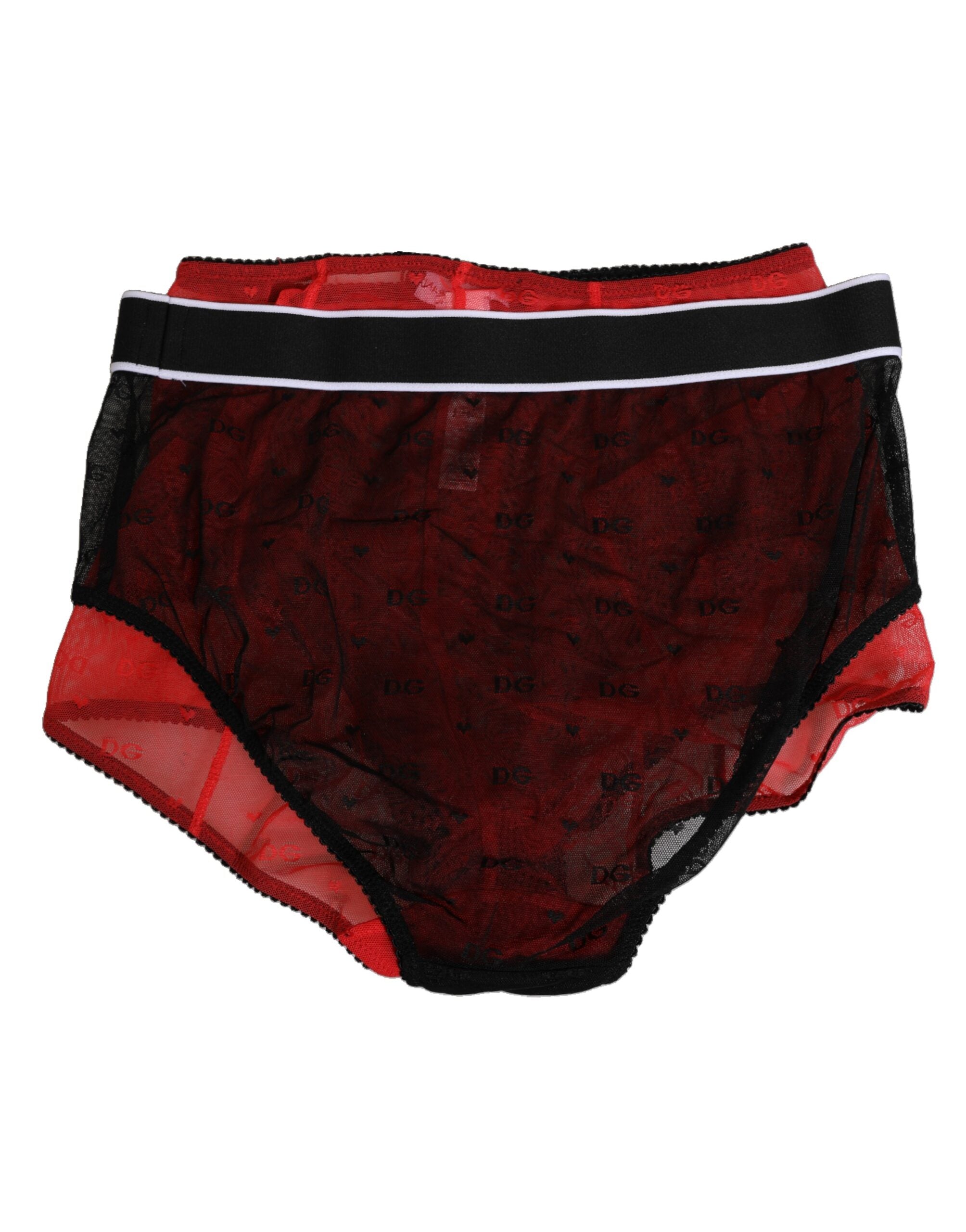 Gaine Dolce & Gabbana noire rouge