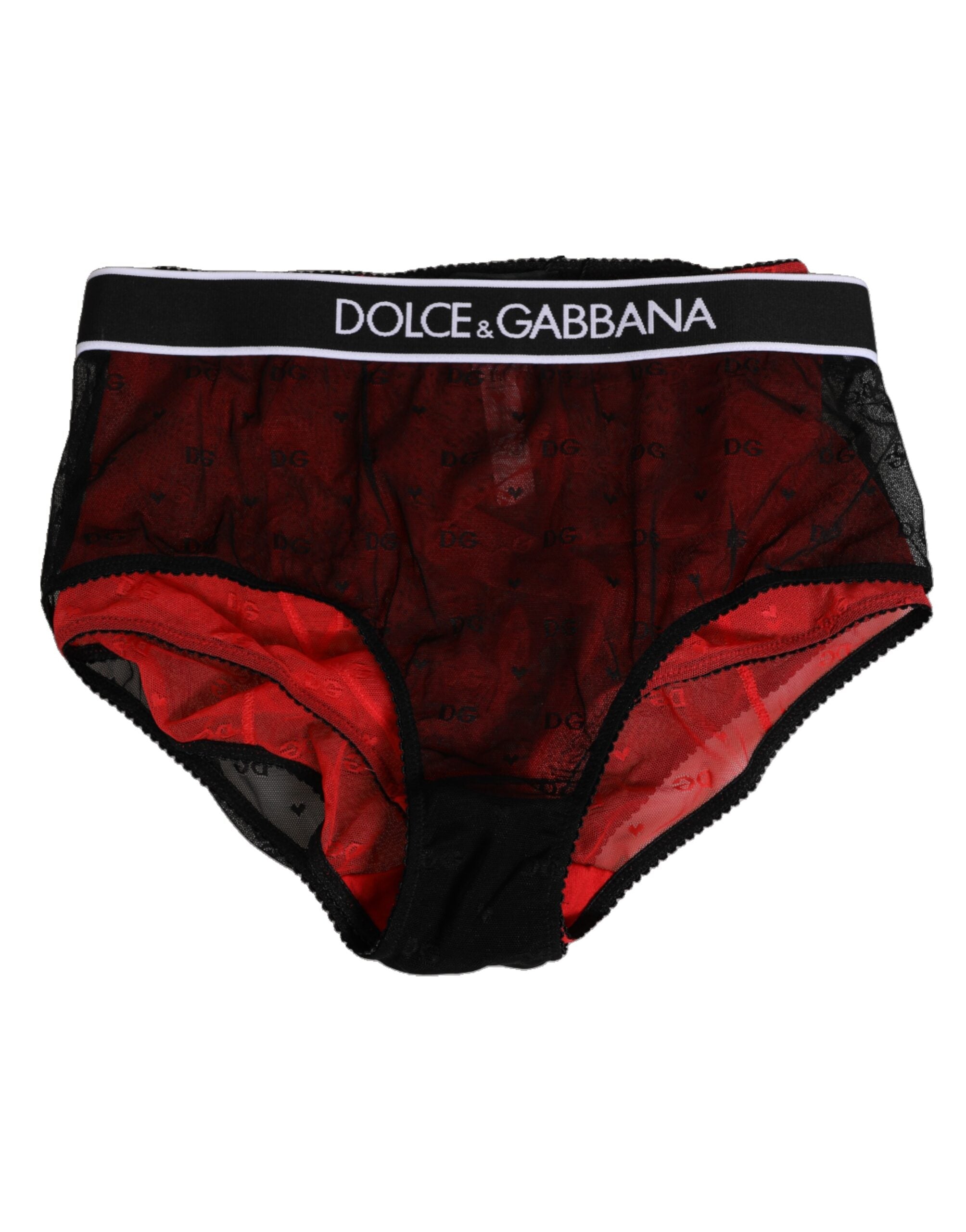 Gaine Dolce & Gabbana noire rouge