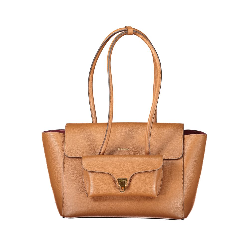 Sac à main Coccinelle en cuir marron