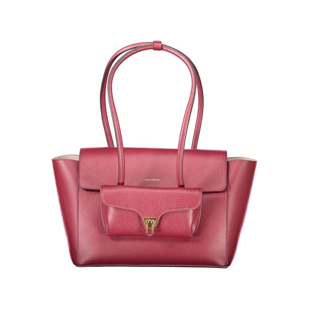 Sac à main Coccinelle en cuir rouge