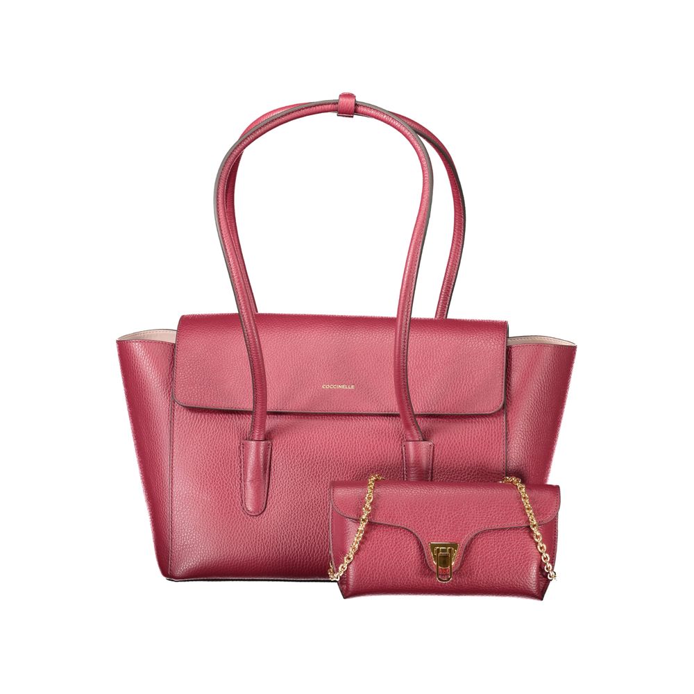 Sac à main Coccinelle en cuir rouge