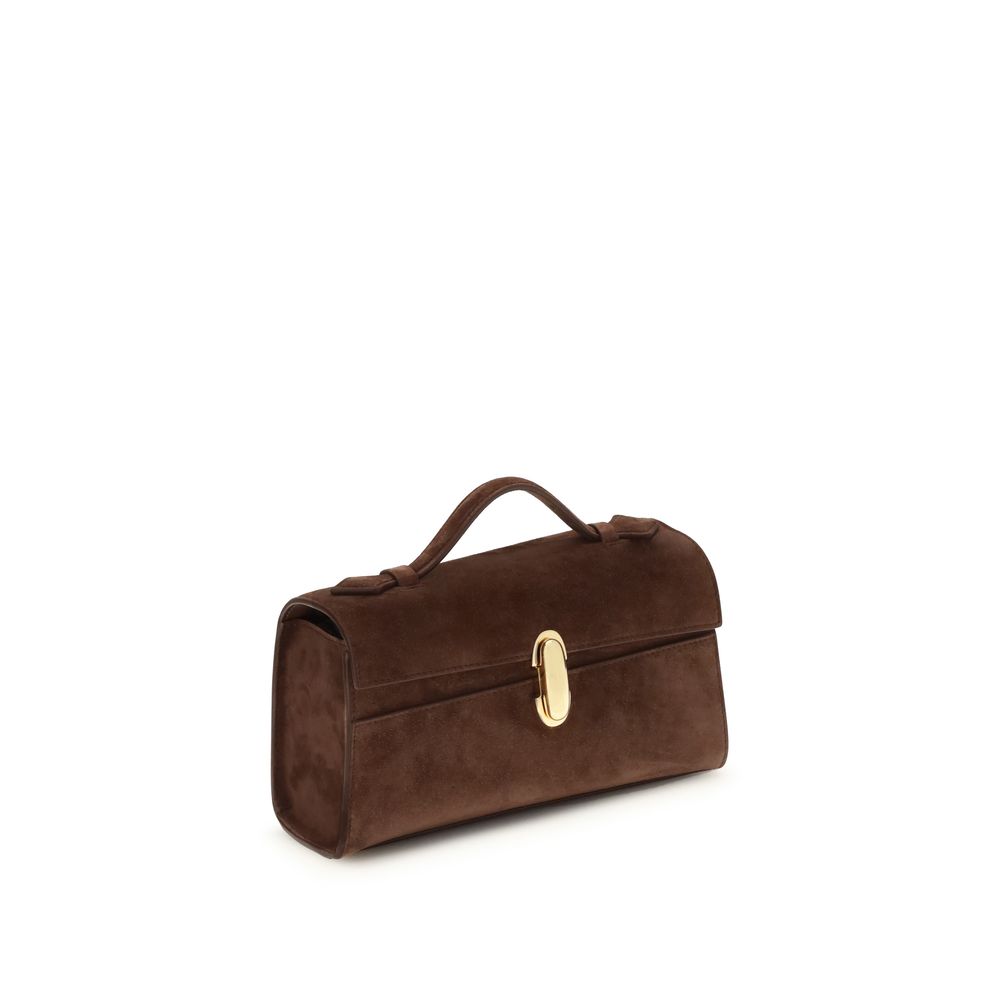 Sac Savette Symmetry en cuir noir
